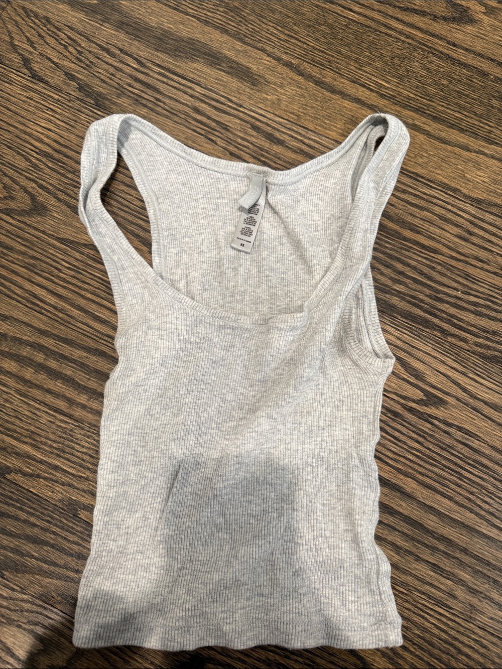 Skims Women’s Ribbed Tank Top - Light Gray
